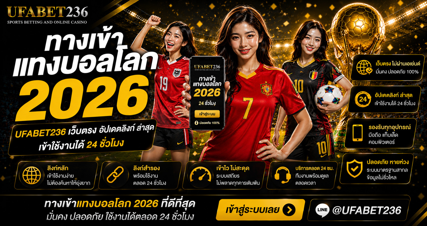 ทางเข้าแทงบอลโลก UFABET236 เว็บตรง