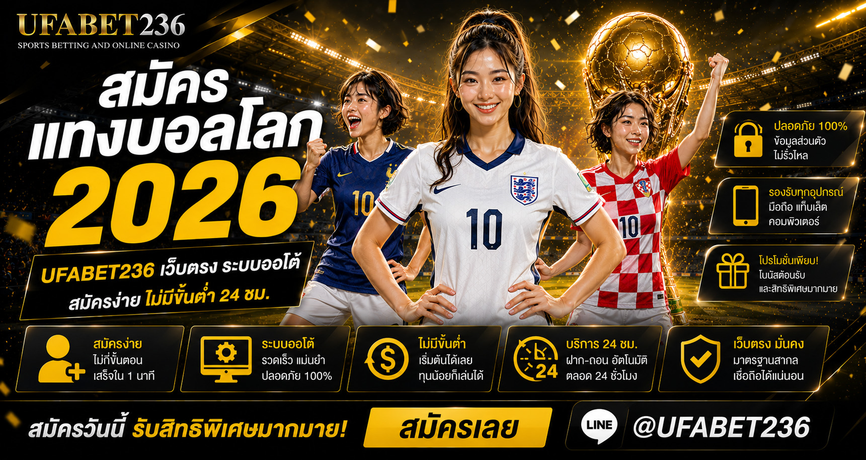 สมัครแทงบอลโลก UFABET236 เว็บตรง