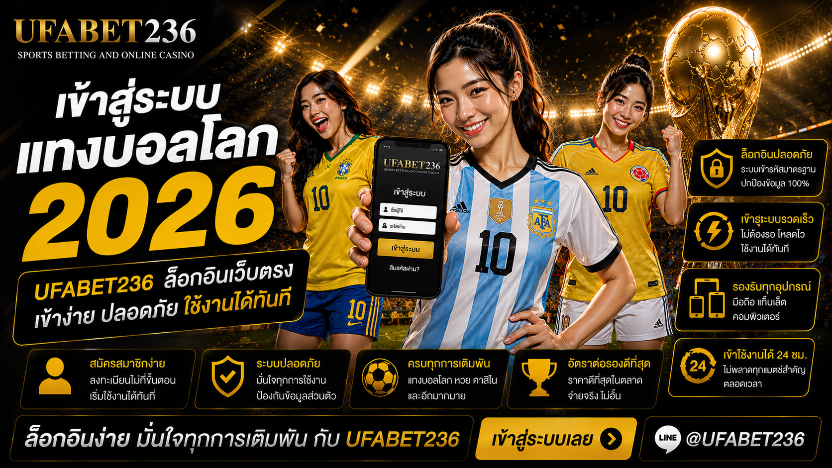 เข้าสู่ระบบแทงบอลโลก UFABET236